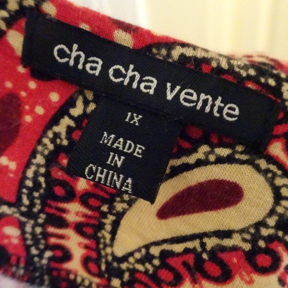 ChaCha Vente Size 1X Paisley Knit Top - Picture 8 of 8